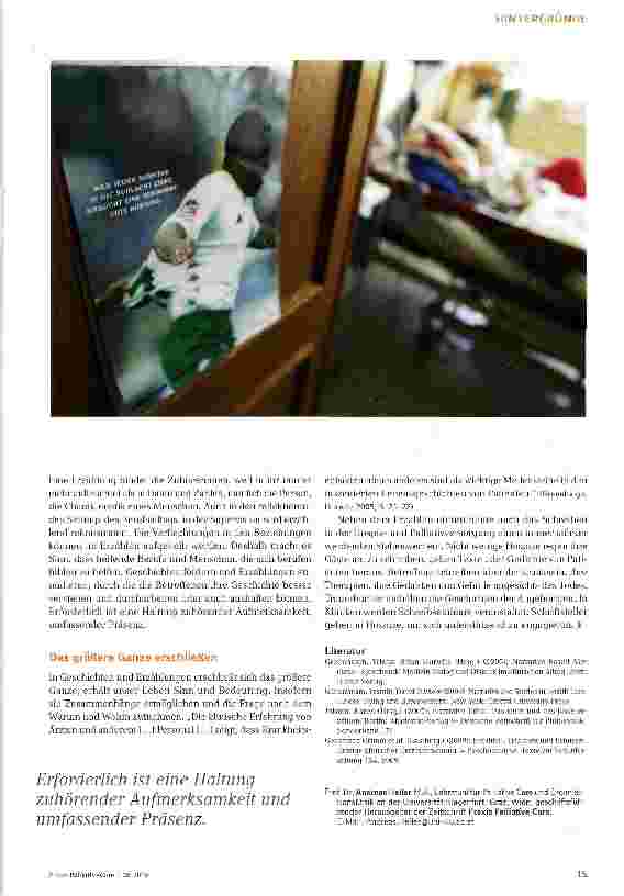 Vorschauseite 3: Hospizarbeit und Palliative Care: eine narrative Praxis und Theorie