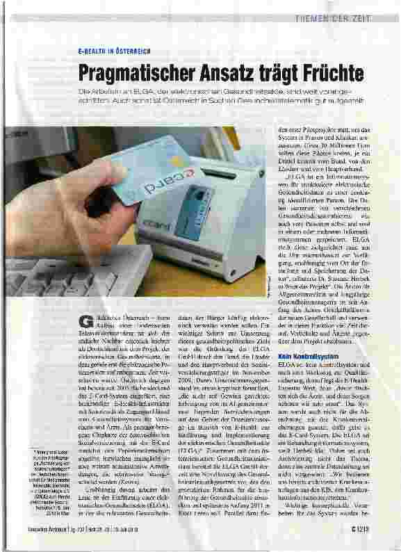 Vorschauseite 1: Pragmatischer Ansatz trägt Früchte