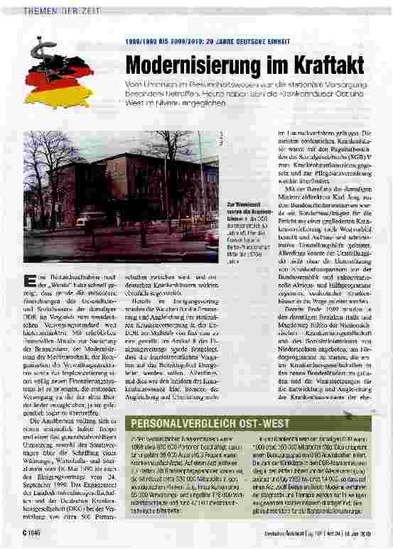 Vorschauseite 1: Modernisierung im Kraftakt