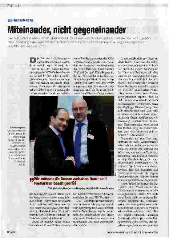 Vorschauseite 1: Miteinander, nicht gegeneinander
