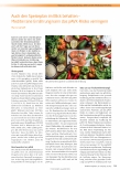 Vorschauseite 1: Auch den Speiseplan im Blick behalten - Mediterrane Ernährung kann das pAVK-Risiko verringern.