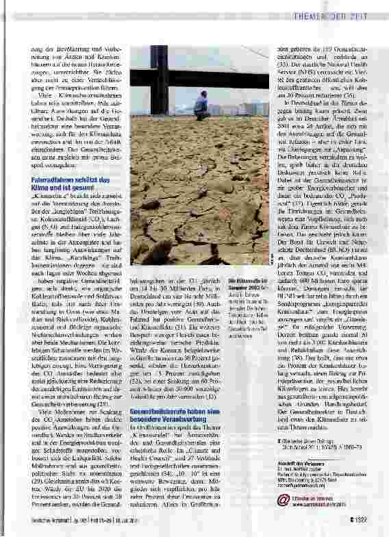Vorschauseite 3: Klimaschutz ist Gesundheitsschutz