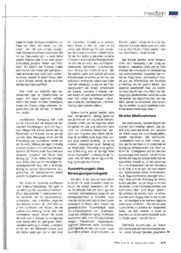 Vorschauseite 2: Maßnahmen dringend gefordert