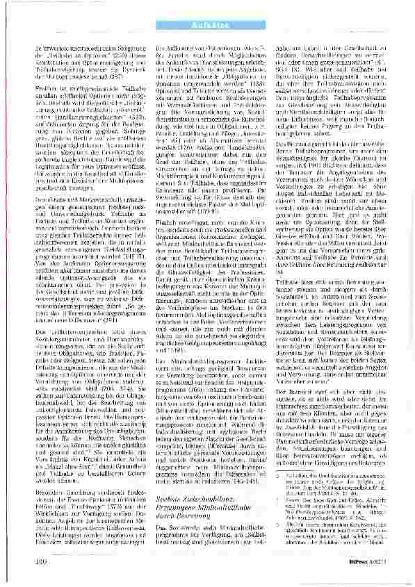 Vorschauseite 2: Die Betreuung der Multioptionsgesellschaft. Zur Entwicklung der rechtlichenVertretung aus Perspektive der Betreuungssoziologie. Teil II