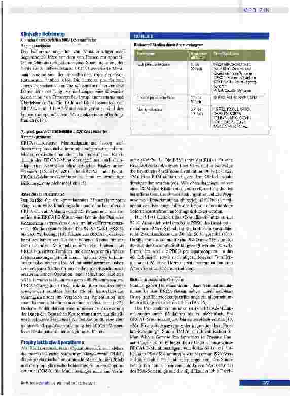 Vorschauseite 5: Familiäres Mammaund Ovarialkarzinom