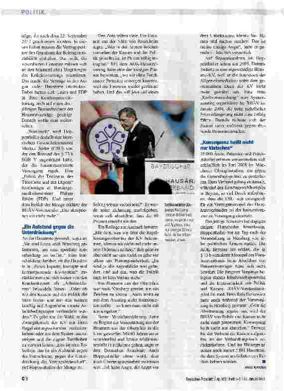 Vorschauseite 2: BAYERISCHER HAUSÄRZTEVERBANDZu hoch gepokert