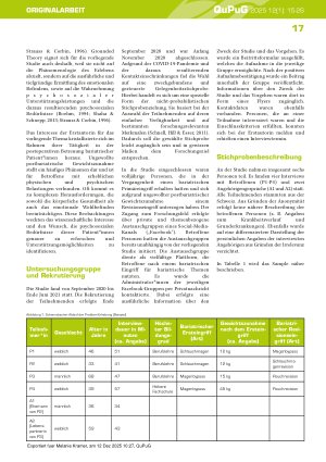 Vorschauseite 3: „Es ist nicht immer alles Gold, was glänzt“: Das Erleben ungewollter postbariatrischer Gewichtszunahme im Transitionszeitraum zwischen Ersteingriff und Revisionseingriff – Eine qu…
