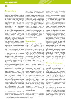 Vorschauseite 4: „Es ist nicht immer alles Gold, was glänzt“: Das Erleben ungewollter postbariatrischer Gewichtszunahme im Transitionszeitraum zwischen Ersteingriff und Revisionseingriff – Eine qu…