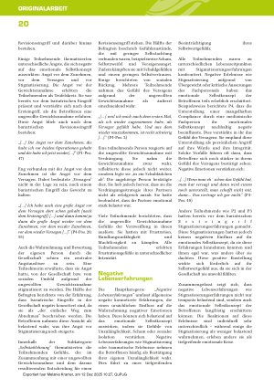 Vorschauseite 6: „Es ist nicht immer alles Gold, was glänzt“: Das Erleben ungewollter postbariatrischer Gewichtszunahme im Transitionszeitraum zwischen Ersteingriff und Revisionseingriff – Eine qu…