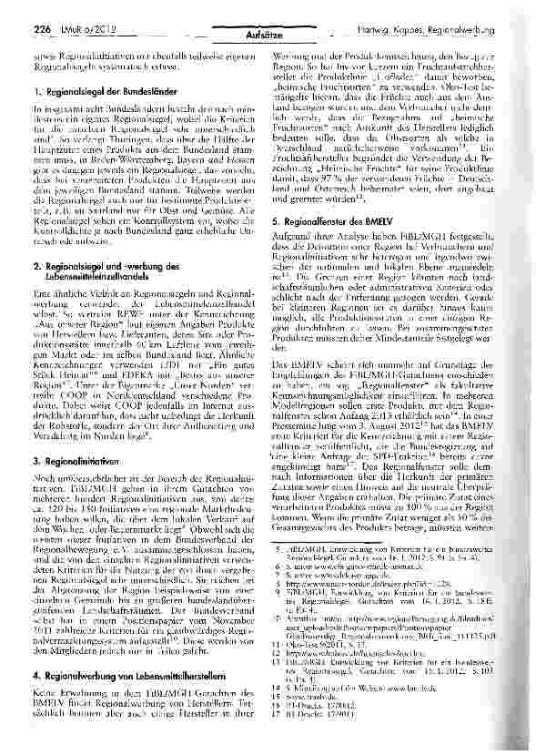 Vorschauseite 2: Regionalwerbung für Lebensmittel