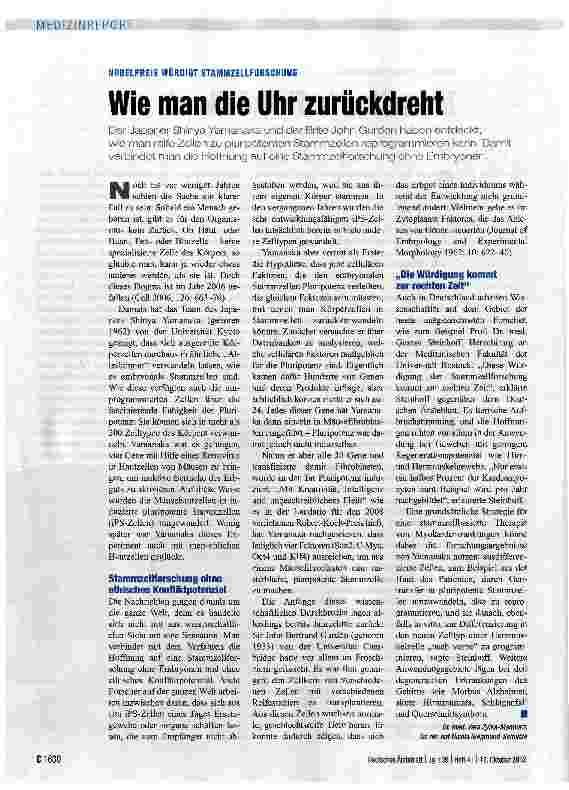 Vorschauseite 1: Wie man die Uhr zurückdreht