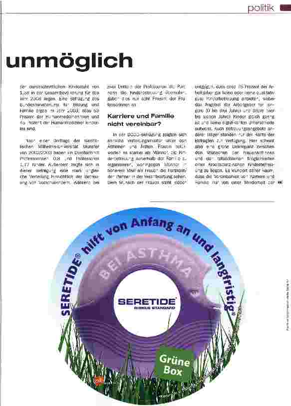 Vorschauseite 2: Karriere und Familie - unmöglich
