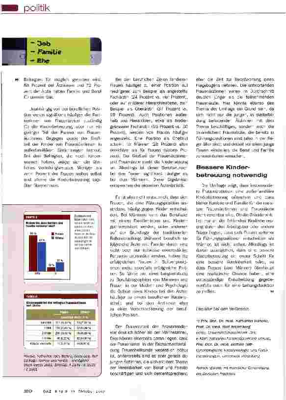 Vorschauseite 3: Karriere und Familie - unmöglich