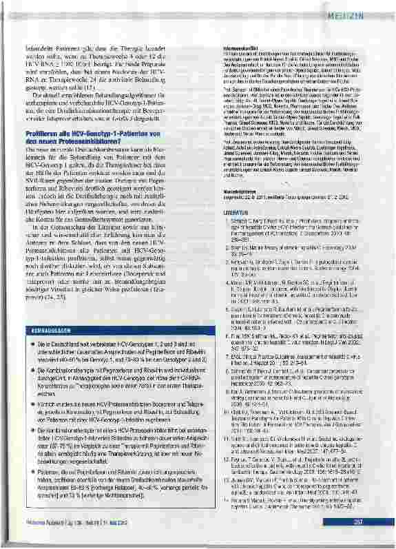 Vorschauseite 6: Behandlung von Patienten mit chronischer Hepatitis C