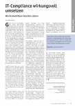 Vorschauseite 1: IT-Compliance wirkungsvoll umsetzen: Was Krankenhäuser beachten sollten
