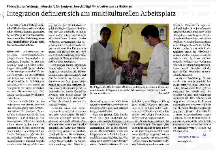 Vorschauseite 1: Integration definiert sich am multikulturellen Arbeitsplatz