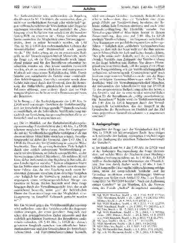 Vorschauseite 3: § 40 Abs. la LFGB in der Rechtsprechung - Eine Bestandsaufnahme