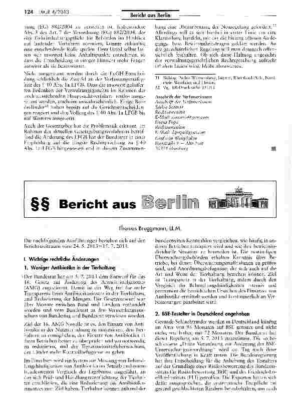 Vorschauseite 5: § 40 Abs. la LFGB in der Rechtsprechung - Eine Bestandsaufnahme