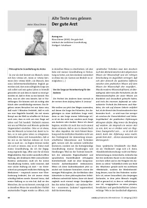 Vorschauseite 3: Vorbemerkung zu »Alte Texte – neu gelesen«