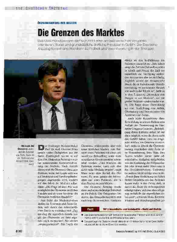 Vorschauseite 1: Die Grenzen des Marktes