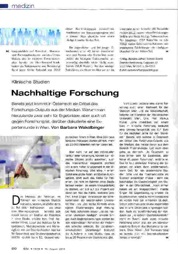Vorschauseite 3: Herz-Kreislauf-Erkrankungen und Karzinome dominieren