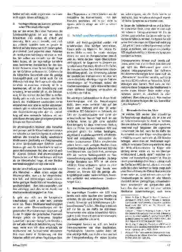 Vorschauseite 2: Medikamentenabhängigkeit im Alter