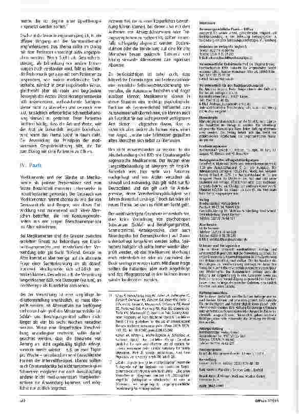 Vorschauseite 5: Medikamentenabhängigkeit im Alter