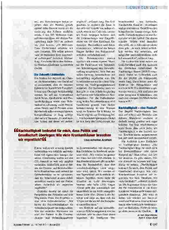 Vorschauseite 5: Das grüne Krankenhaus