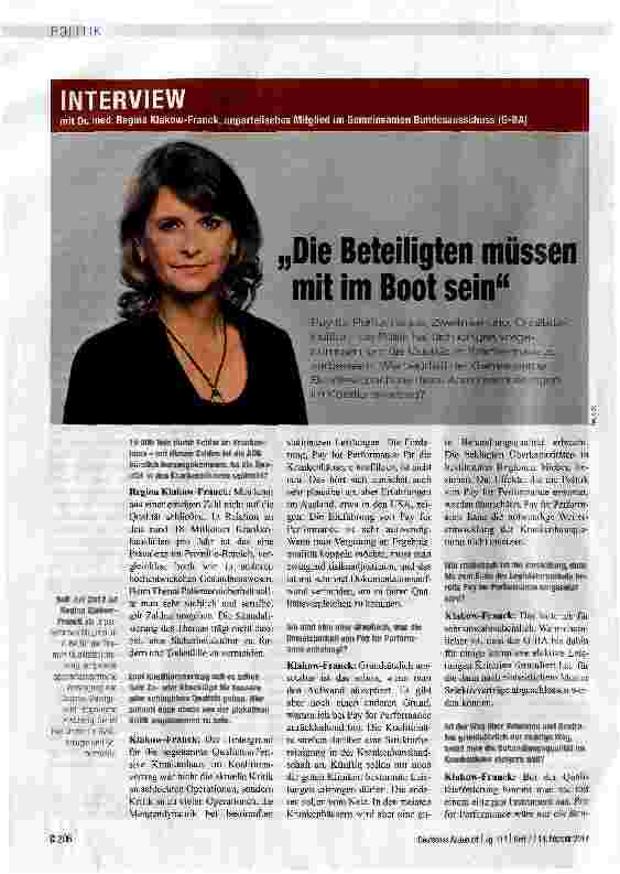 Vorschauseite 1: Die Beteiligten müssen mit im Boot sein.