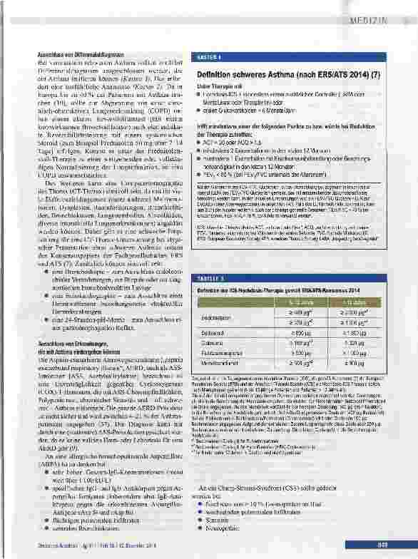 Vorschauseite 3: Schweres Asthma: Definition, Diagnostik und Therapie