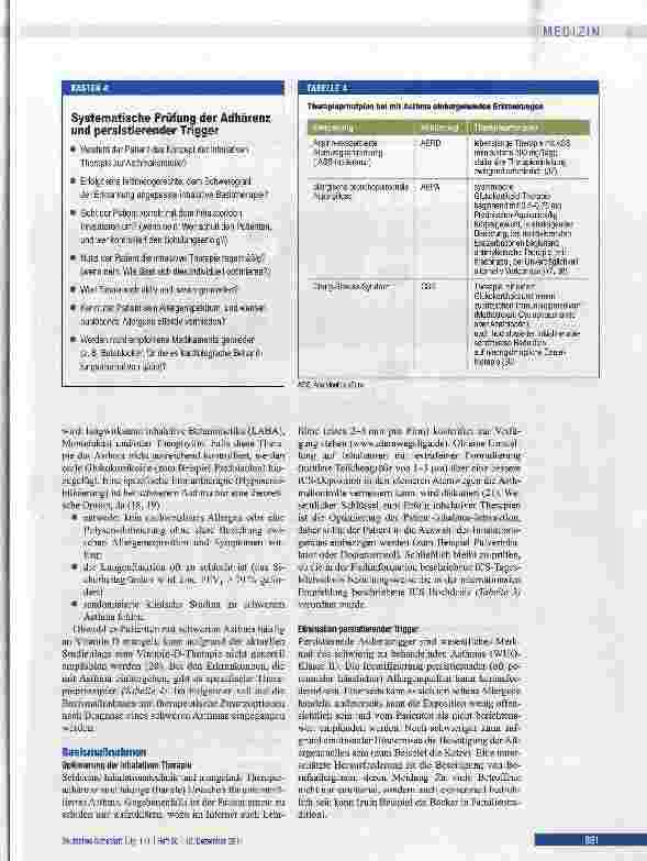 Vorschauseite 5: Schweres Asthma: Definition, Diagnostik und Therapie