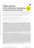Vorschauseite 1: Aufgabenteilung in der ambulanten Versorgung von Menschen mit Demenz: Fokusgruppen mit Hausärztinnen und Pflegefachpersonen.