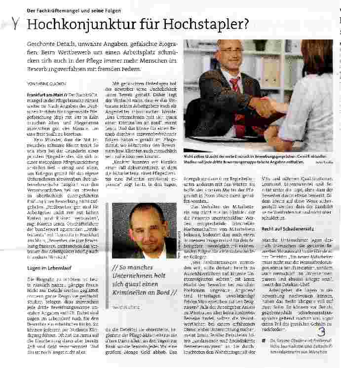 Vorschauseite 1: Hochkonjunktur für Hochstapler?