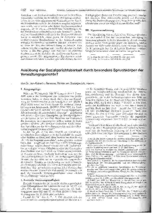 Vorschauseite 4: Konkurrenzschutz für niedergelassene Ärzte gegen medizinische Versorgungszentren?