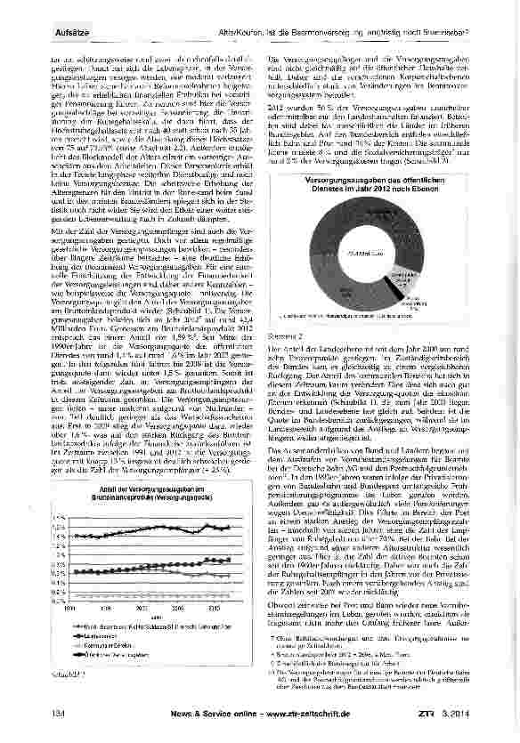 Vorschauseite 2: Ist die Beamtenversorgung langfristig noch finanzierbar?