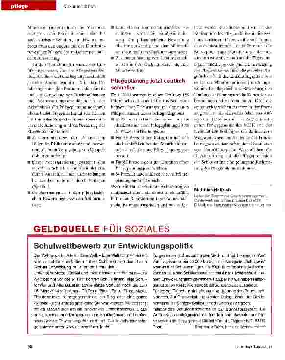 Vorschauseite 3: Weniger Schreibarbeit, mehr Pflege