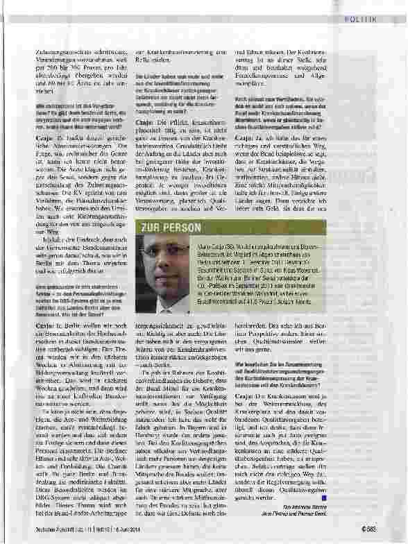 Vorschauseite 2: Einer Qualitätsdiskussion stellen wir uns gerne