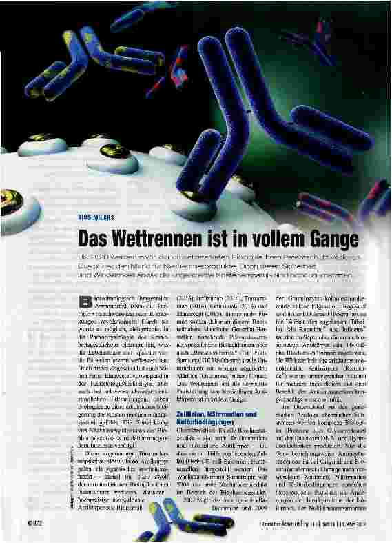 Vorschauseite 1: Das Wettrennen ist in vollem Gange