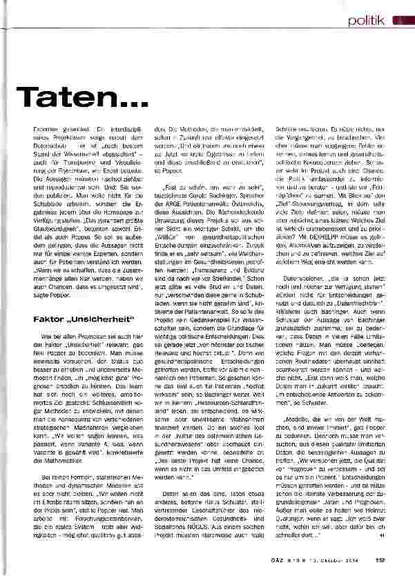 Vorschauseite 2: Von Daten zu Taten ...