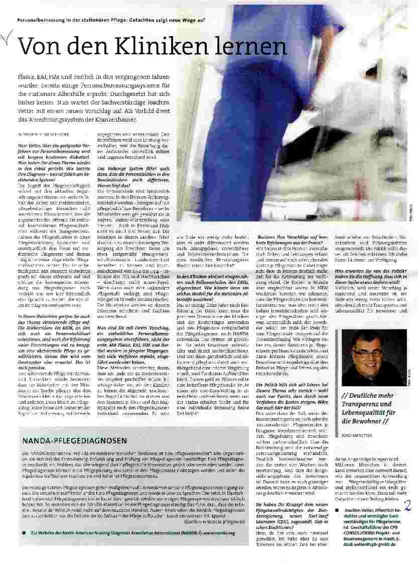 Vorschauseite 1: Von den Kliniken lernen