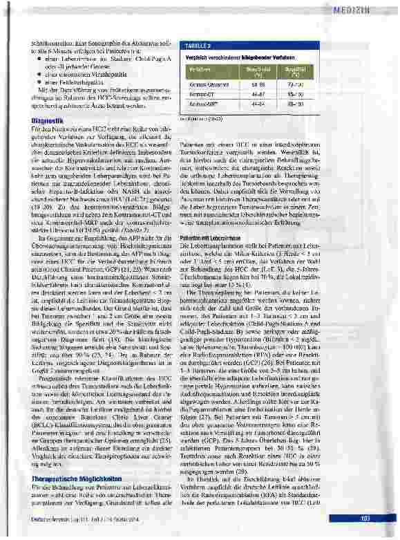Vorschauseite 3: Diagnose und Therapieoptionen beim hepatozellulären Karzinom