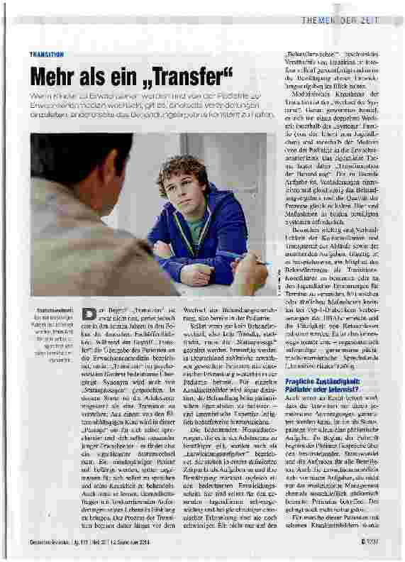 Vorschauseite 1: Mehr als ein Transfer