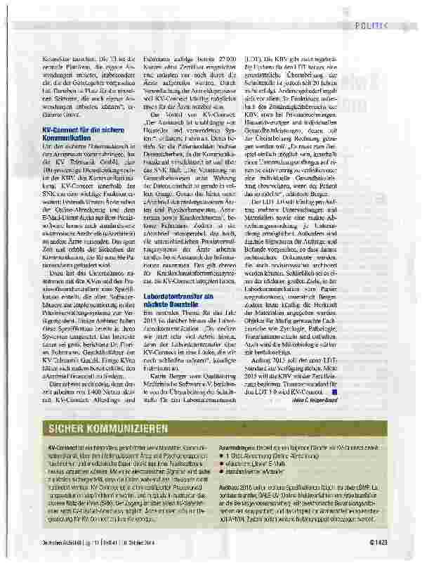 Vorschauseite 2: Arztbriefe direkt aus der Praxis-EDV