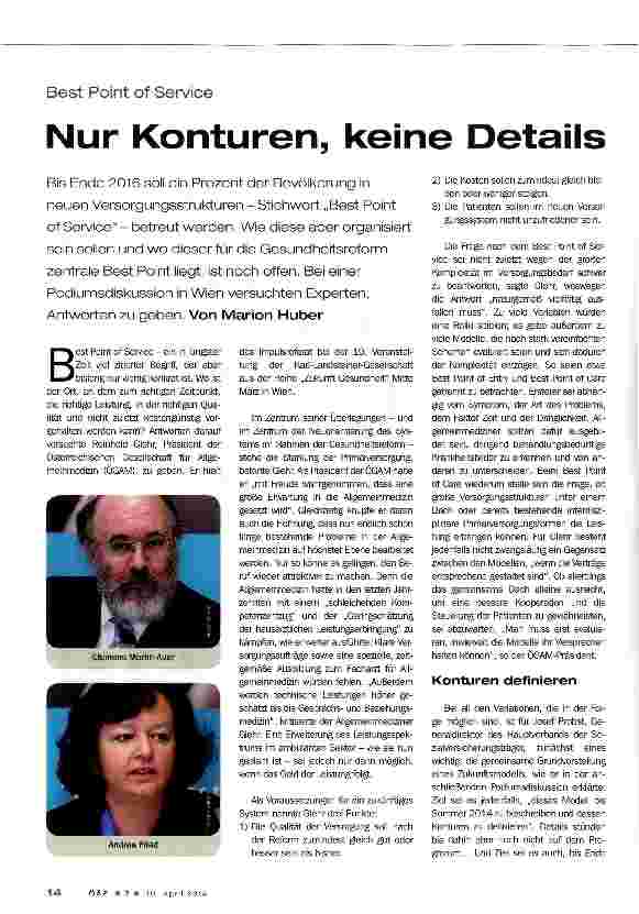 Vorschauseite 1: Best Point of ServiceNur Konturen, keine Details
