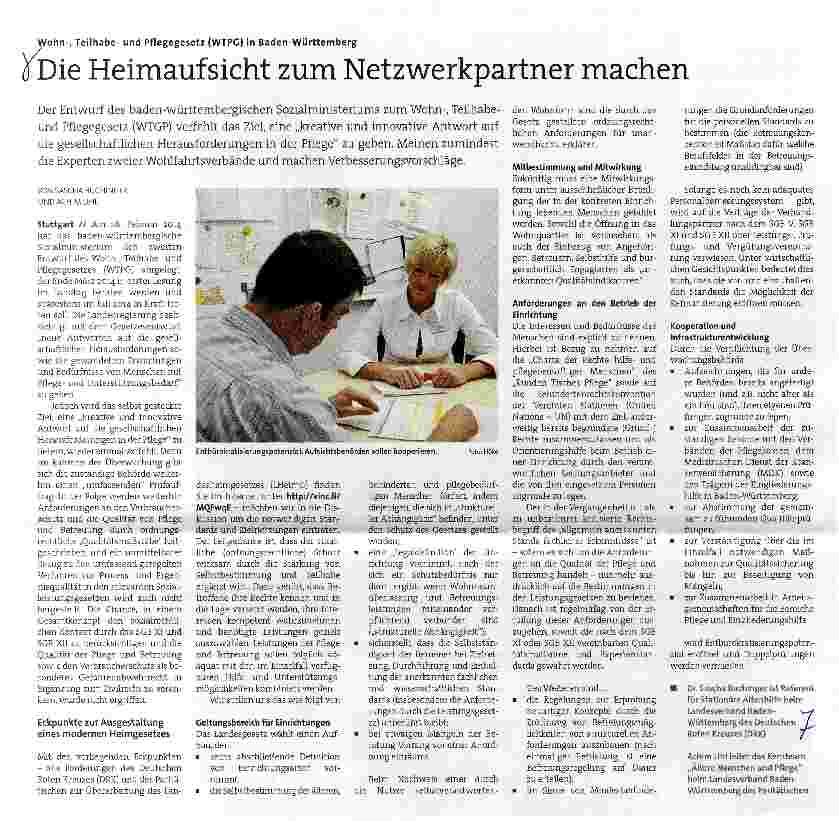Vorschauseite 1: Die Heimaufsicht zum Netzwerkpartner machen