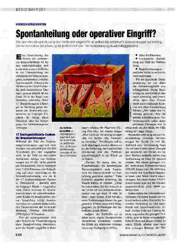 Vorschauseite 1: Spontanheilung oder operativer Eingriff?