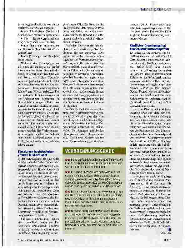 Vorschauseite 2: Spontanheilung oder operativer Eingriff?