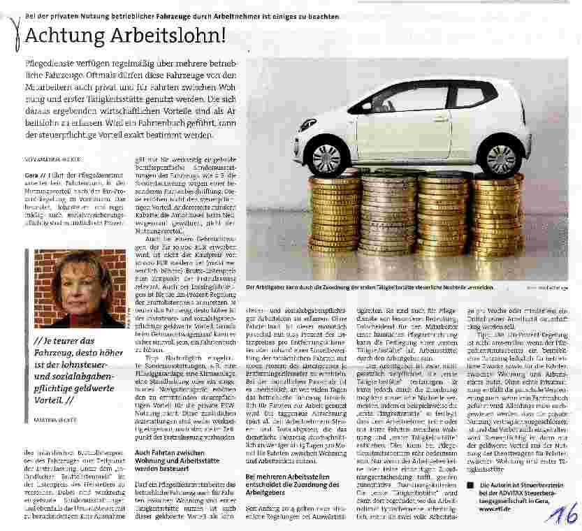 Vorschauseite 1: Achtung Arbeitslohn!
