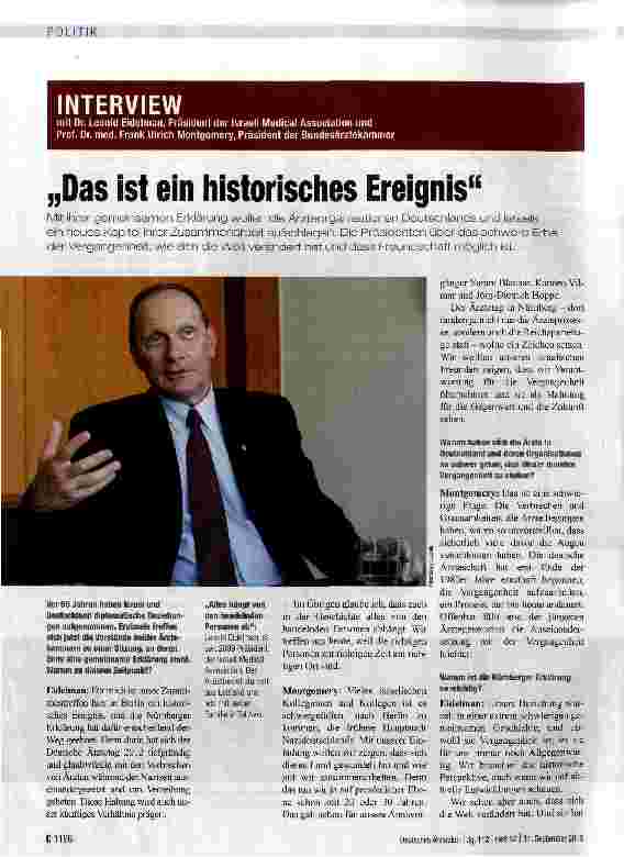 Vorschauseite 1: Das ist ein historisches Ereignis
