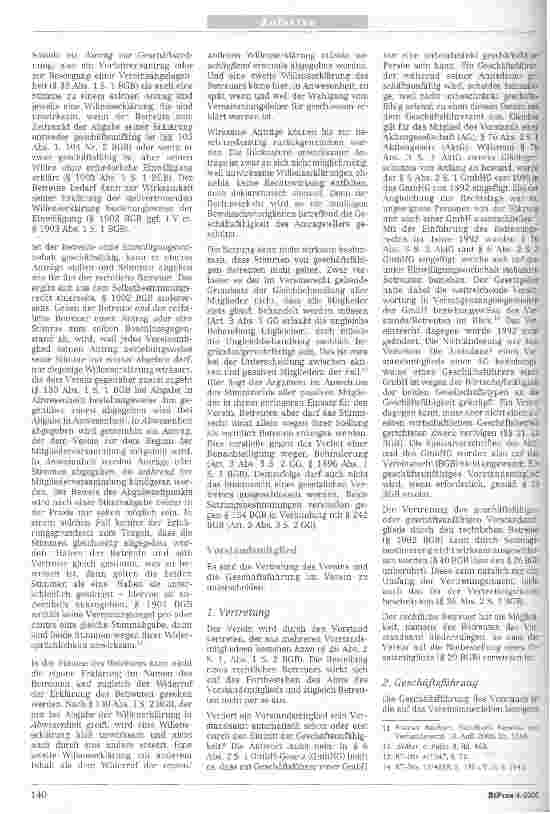 Vorschauseite 3: Der Betreute als Vereinsmitglied